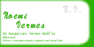 noemi vermes business card